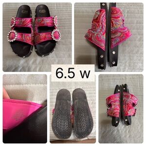 Giani Bernini Pink Paisley Flats